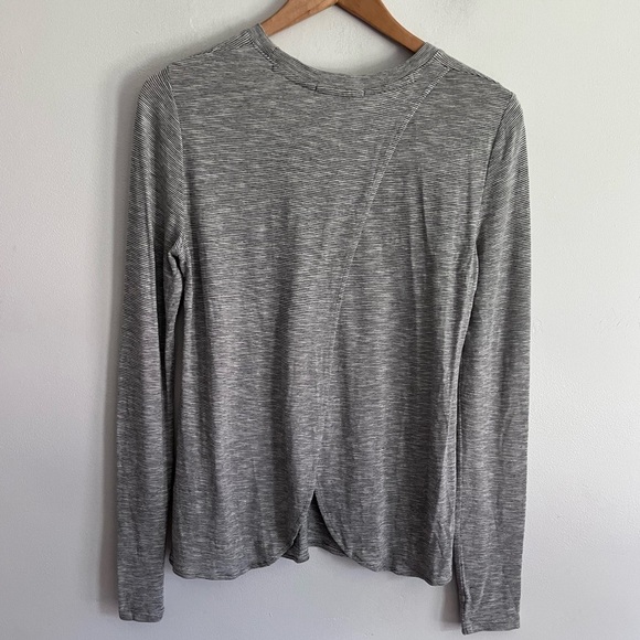 Marine Layer Striped Open Back Long Sleeve Top - Picture 6 of 8